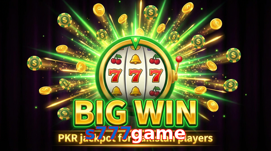 Big win animation on S777game slot game
